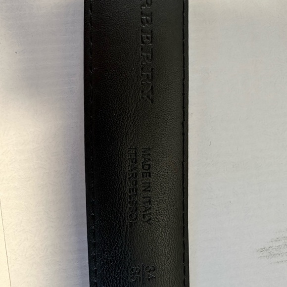Burberry Canvas/Leather Belt with Silver Buckle main image 5